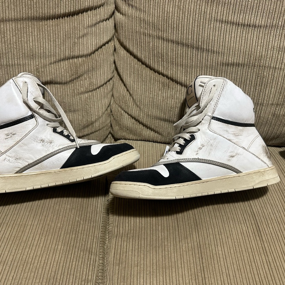 Coach White Sneakers High-Top with Ankle Support - Picture 4 of 4